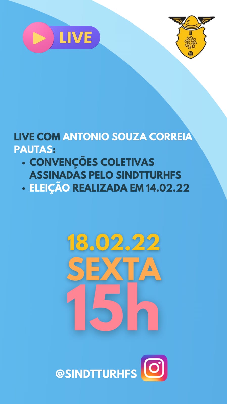 Sindicalista estará debatendo maís uma grande conquista da categoria. Imperdível!