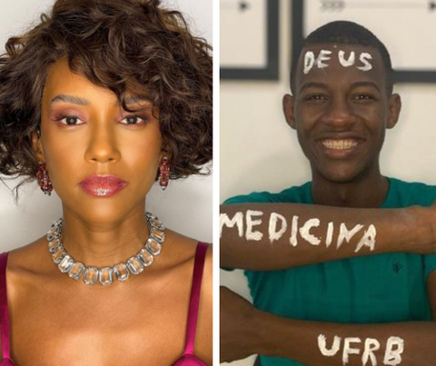 Taís Araújo faz campanha em prol de jovem baiano aprovado em medicina