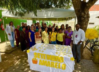 UPA Estadual de Feira de Santana realiza ação do Setembro Amarelo para valorizar o autocuidado entre colaboradores